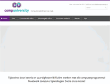 Tablet Screenshot of compuniversity.nl